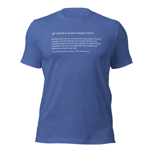 Special Education Teacher Noun Teacher Tee