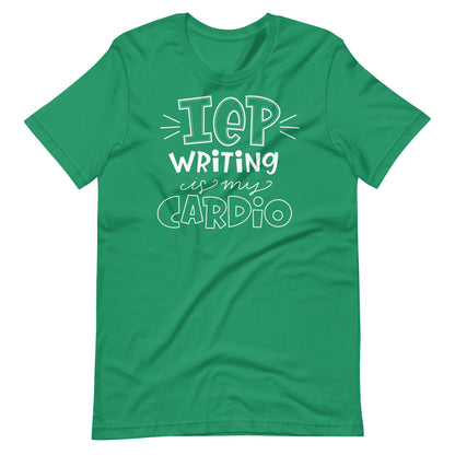 IEP Writing is My Cardio Short Sleeve Special Education Teacher Tee