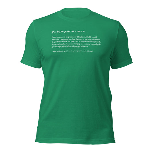 Paraprofessional Noun Teacher Tee