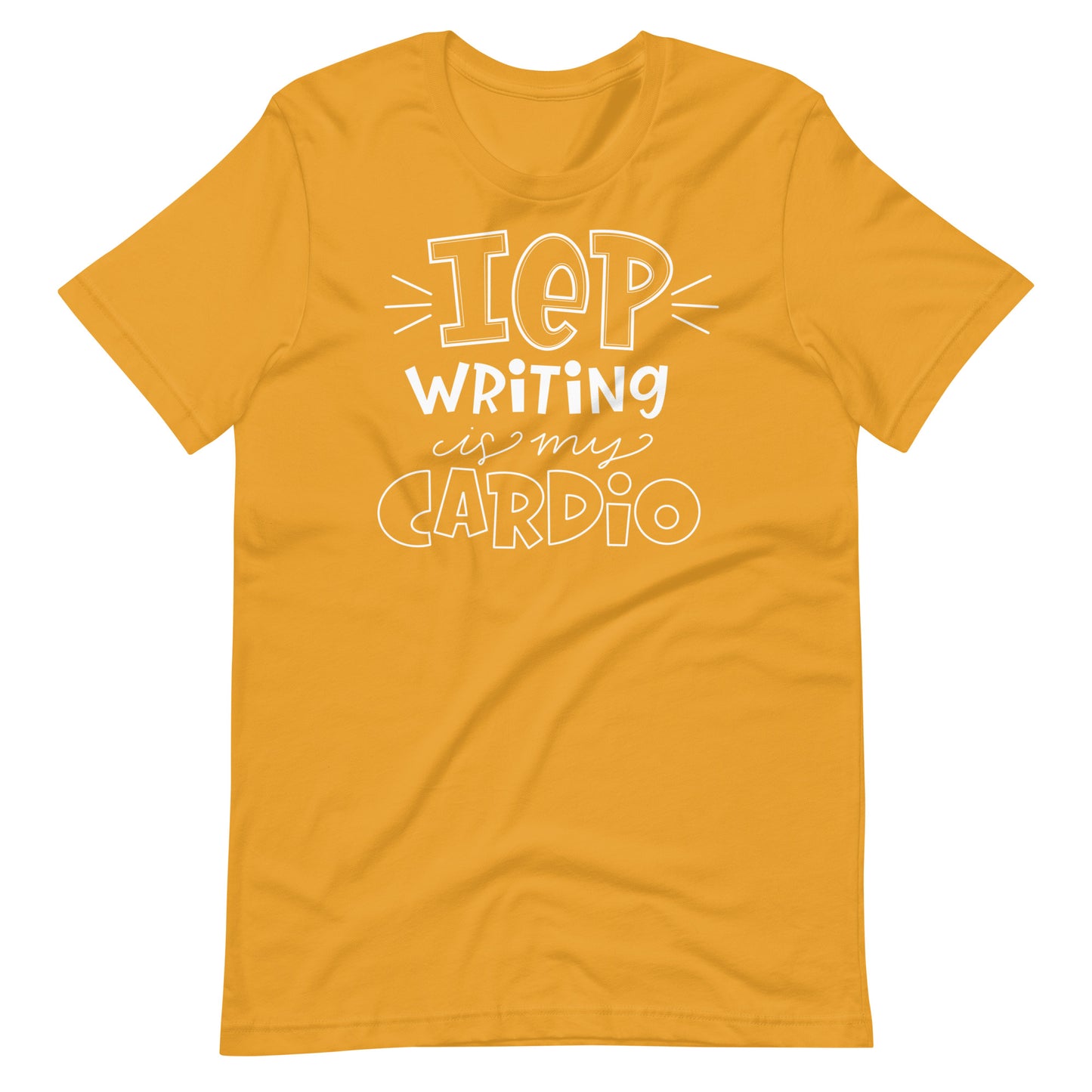 IEP Writing is My Cardio Short Sleeve Special Education Teacher Tee