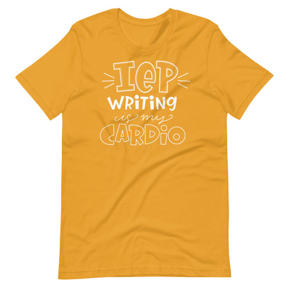 IEP Writing is My Cardio Short Sleeve Special Education Teacher Tee