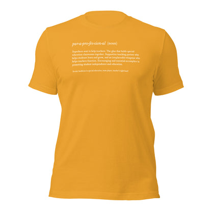 Paraprofessional Noun Teacher Tee