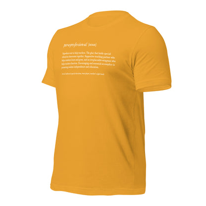 Paraprofessional Noun Teacher Tee