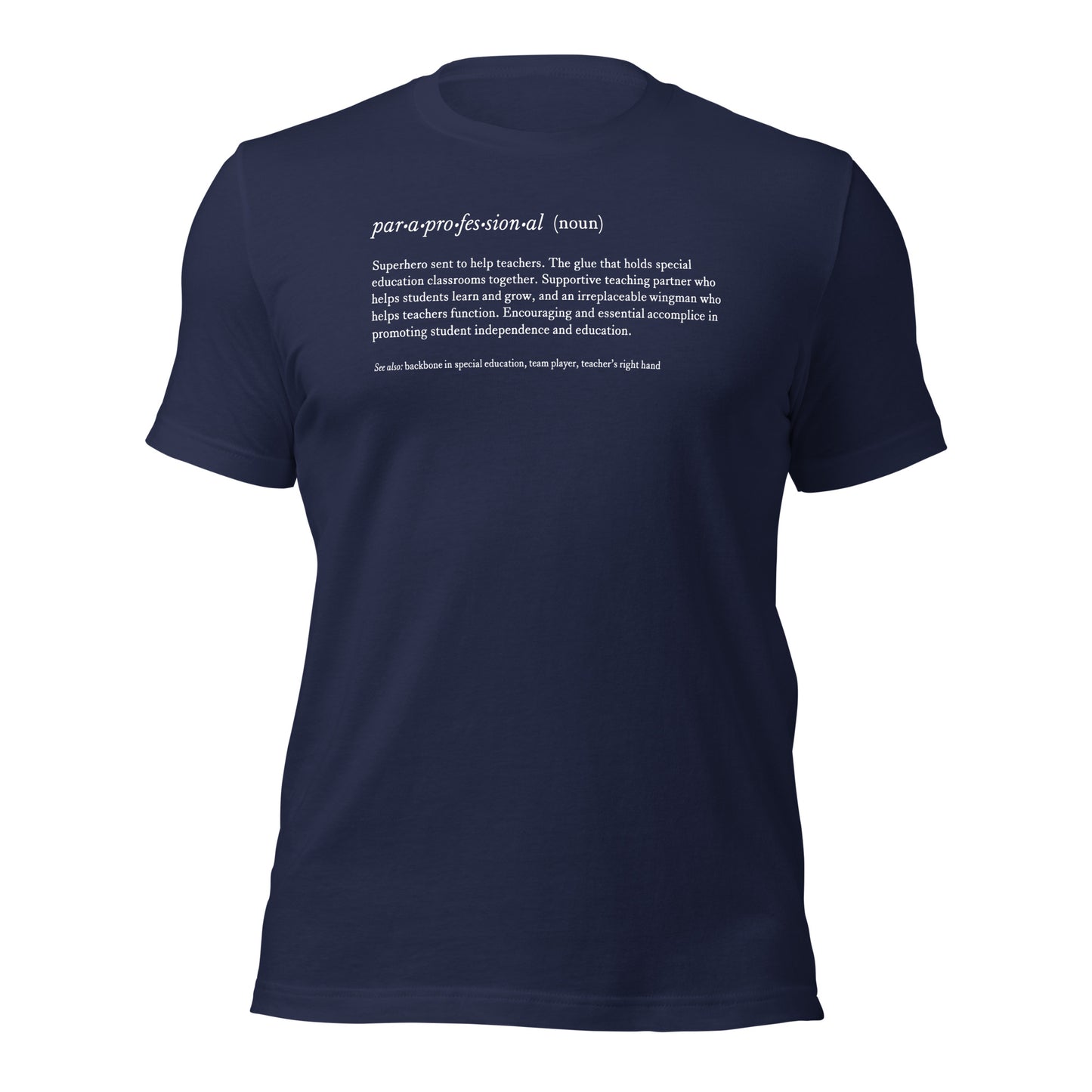 Paraprofessional Noun Teacher Tee