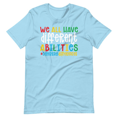 Celebrate Different Abilities Teacher Tee