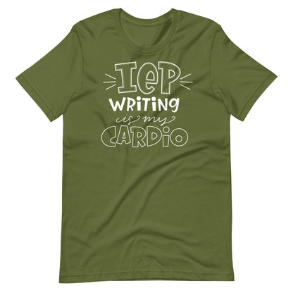 IEP Writing is My Cardio Short Sleeve Special Education Teacher Tee