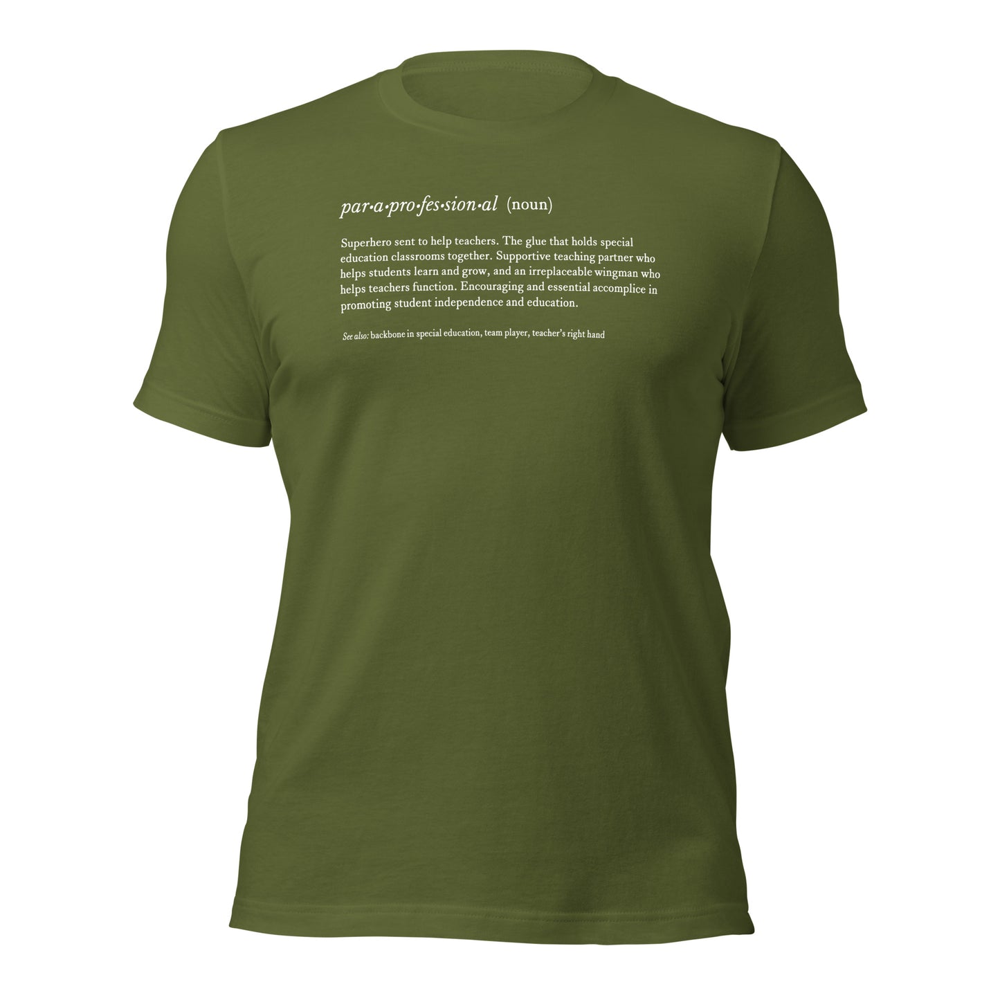 Paraprofessional Noun Teacher Tee