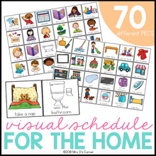 Load image into Gallery viewer, Visual Schedule for the Home (70 images included)