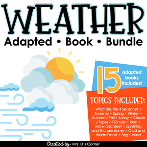 Types of Weather Adapted Book Bundle [Level 1 and 2] Weather Books